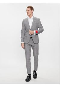 Hugo Koszula Kennew 50508549 Biały Slim Fit. Kolor: biały. Materiał: bawełna #4