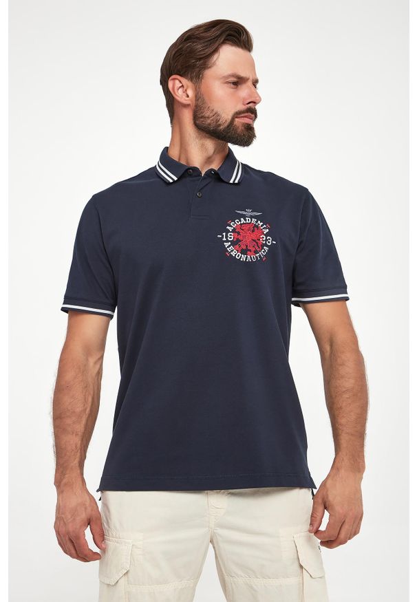 Aeronautica Militare - Polo męskie AERONAUTICA MILITARE. Typ kołnierza: polo