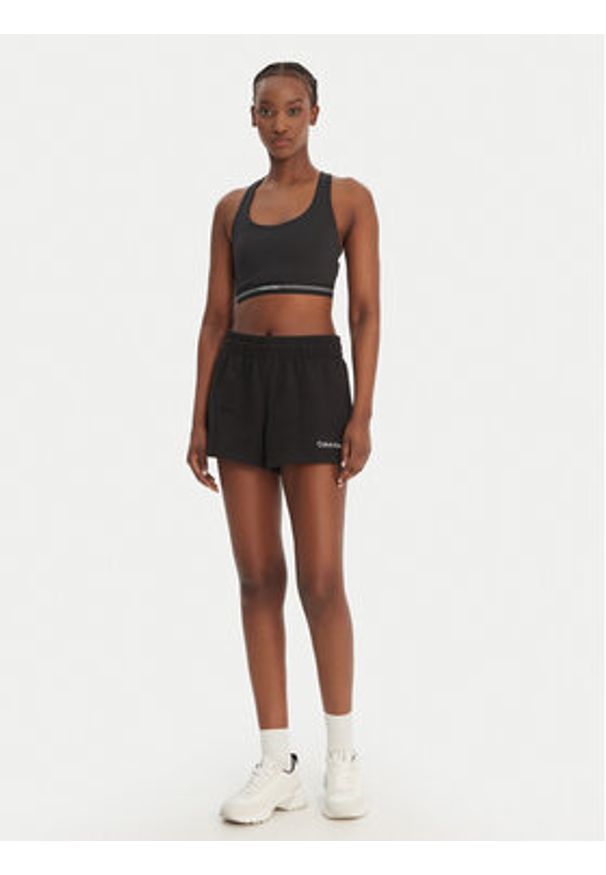 Calvin Klein Performance Szorty sportowe LVGWS6S804 Czarny Regular Fit. Kolor: czarny. Materiał: bawełna