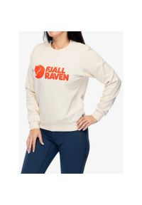 Fjällräven - Bluza damska Fjallraven Logo Sweater. Kolor: biały