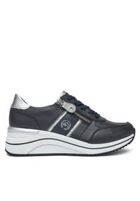 Remonte Sneakersy D0T04-14 Czarny. Kolor: czarny. Materiał: skóra