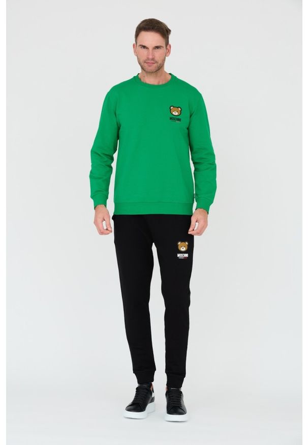 MOSCHINO Zielona bluza. Kolor: zielony