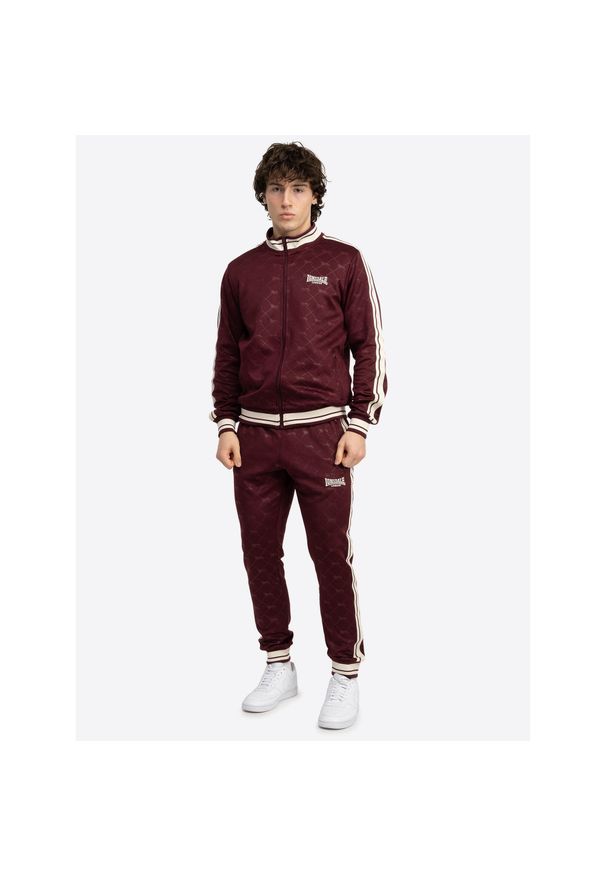 Dres Lonsdale Ashwell. Kolor: czerwony, wielokolorowy, biały. Materiał: dresówka. Sport: fitness