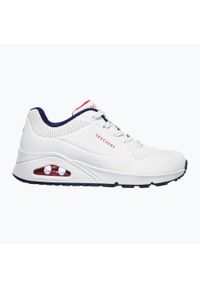 skechers - Buty SKECHERS Uno Stand On Air. Okazja: na co dzień. Kolor: biały, wielokolorowy, beżowy. Materiał: skóra