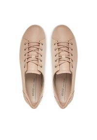 ecco - ECCO Sneakersy Soft 2.0 Tie 20650311118 Różowy. Kolor: różowy. Materiał: skóra #4