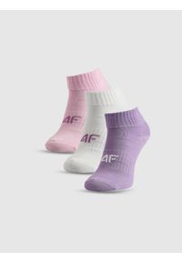4f - 4F Skarpetki krótkie (3-pack) dziewczęce - multikolor 38-40. Kolor: wielokolorowy #1