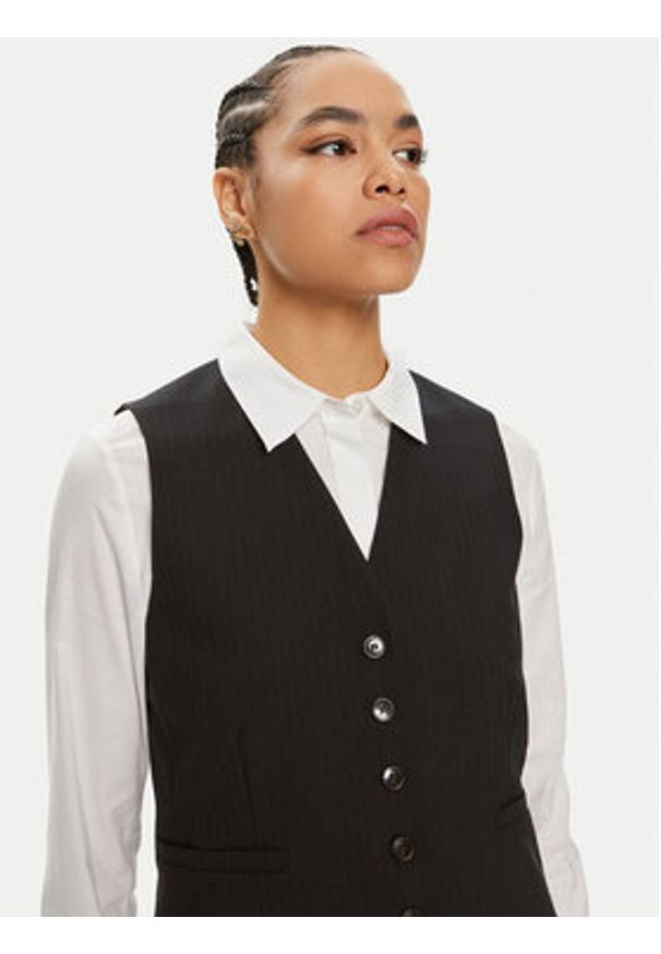 Herskind Kamizelka Mister 5217134 Granatowy Regular Fit. Kolor: niebieski. Materiał: wełna