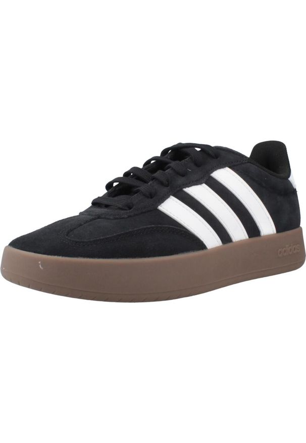 Adidas - Kapcie ADIDAS BARREDA Czarny. Kolor: czarny. Materiał: syntetyk, tkanina, skóra. Sport: turystyka piesza