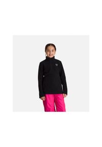 Polar narciarski dla dzieci Rossignol Girl 1/2 Zip Fleece czarny. Kolor: czarny. Materiał: polar. Sport: narciarstwo