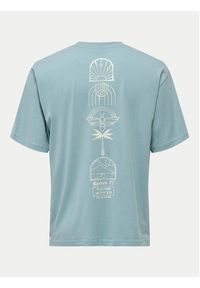 Only & Sons T-Shirt Malik 22029484 Niebieski Relaxed Fit. Kolor: niebieski. Materiał: bawełna #5