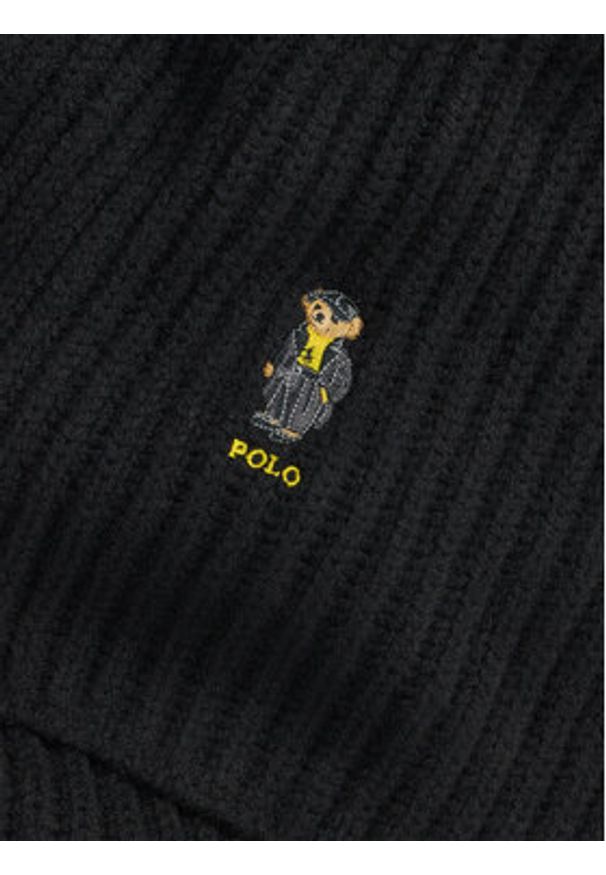 Polo Ralph Lauren Szalik 455P04660001 Czarny. Kolor: czarny. Materiał: wełna