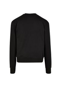 BUILD YOUR BRAND - Męska Bluza Oversize Premium Z Okrągłym Dekoltem. Kolor: czarny