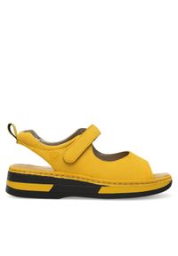 Rieker Sandały V59Q4-68 Żółty. Kolor: żółty. Materiał: syntetyk #1