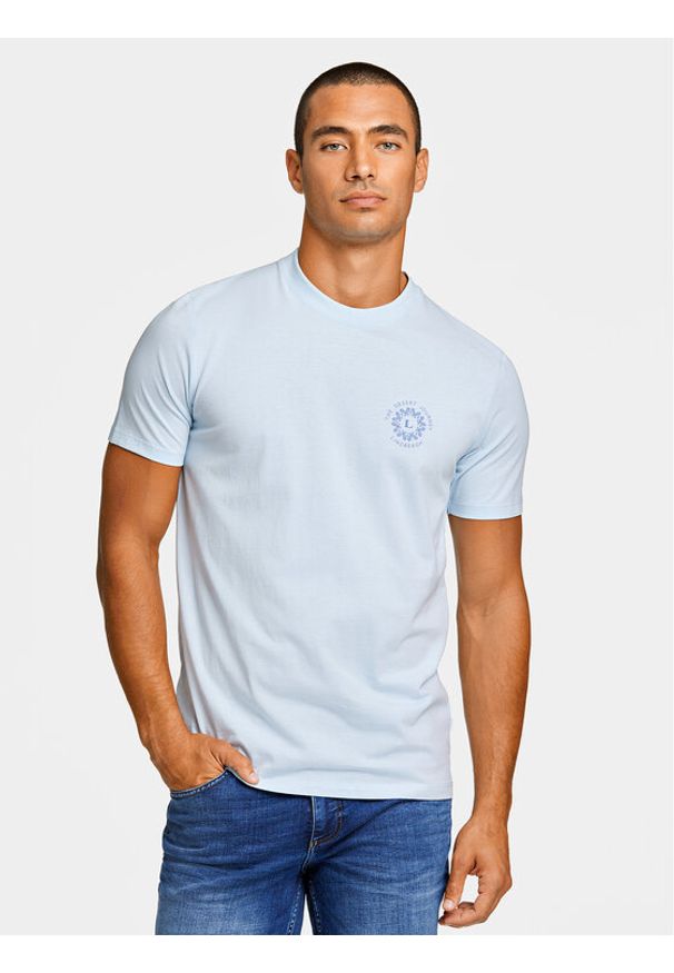 Lindbergh T-Shirt 30-400267 Niebieski Relaxed Fit. Kolor: niebieski. Materiał: bawełna