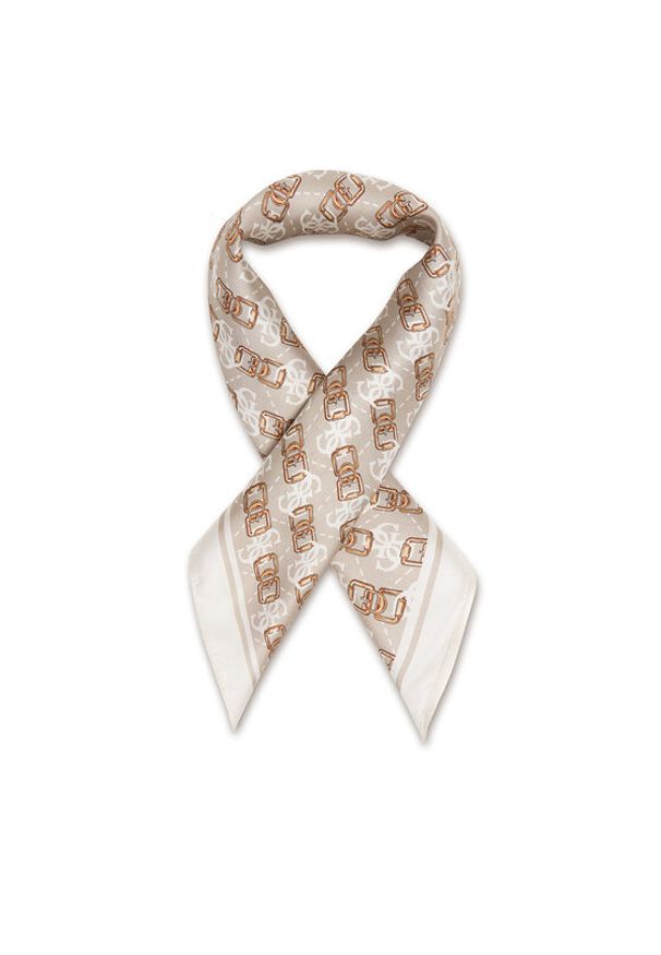 Guess Apaszka AW5454 SIL03 Beżowy. Kolor: beżowy. Materiał: jedwab