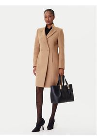 Rinascimento Płaszcz wełniany CFC0126218003 Beżowy Regular Fit. Kolor: beżowy. Materiał: wełna, syntetyk #3
