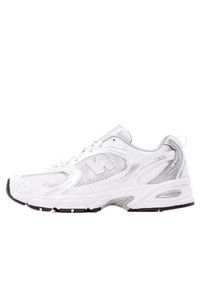 Buty do chodzenia męskie New Balance 530. Okazja: na co dzień. Zapięcie: sznurówki. Kolor: biały, wielokolorowy, szary. Materiał: guma, syntetyk, tkanina, materiał. Szerokość cholewki: normalna. Sport: turystyka piesza