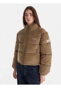 Guess Jeans Kurtka zimowa W5BL17 W2061 Beżowy Regular Fit. Kolor: beżowy. Materiał: bawełna. Sezon: zima #1