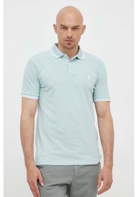 Polo Ralph Lauren polo męski kolor zielony z aplikacją. Typ kołnierza: polo. Kolor: zielony. Długość: krótkie. Wzór: aplikacja #3