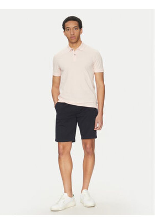 BOSS Szorty materiałowe 50536723 Granatowy Slim Fit. Kolor: niebieski. Materiał: bawełna