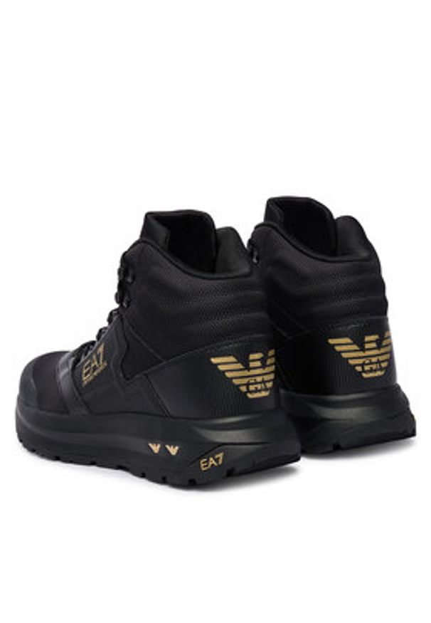 EA7 Emporio Armani Sneakersy 7X000340 AF18615 MC139 Czarny. Kolor: czarny. Materiał: materiał