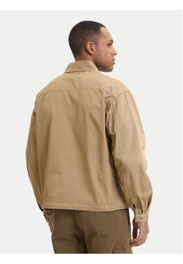 Napapijri Kurtka jeansowa A-Arrayanes NP0A4FI4 Beżowy Regular Fit. Kolor: beżowy. Materiał: bawełna, jeans