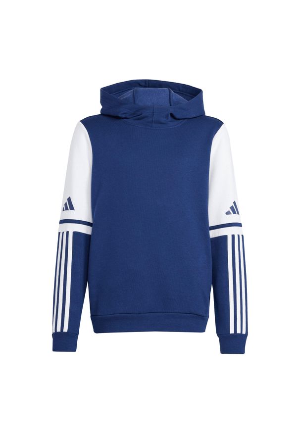 Adidas - Bluza dla dzieci adidas Squadra 25 Sweat Hoody. Kolor: biały, niebieski, wielokolorowy. Materiał: bawełna. Sport: piłka nożna