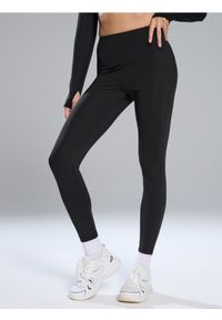 Sinsay - Legginsy sportowe - czarny. Kolor: czarny. Styl: sportowy