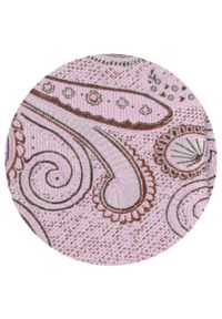 Męski Krawat - Blady Róż, Duży Wzór Paisley - Alties. Kolor: różowy. Materiał: tkanina. Wzór: paisley. Styl: elegancki, wizytowy #3