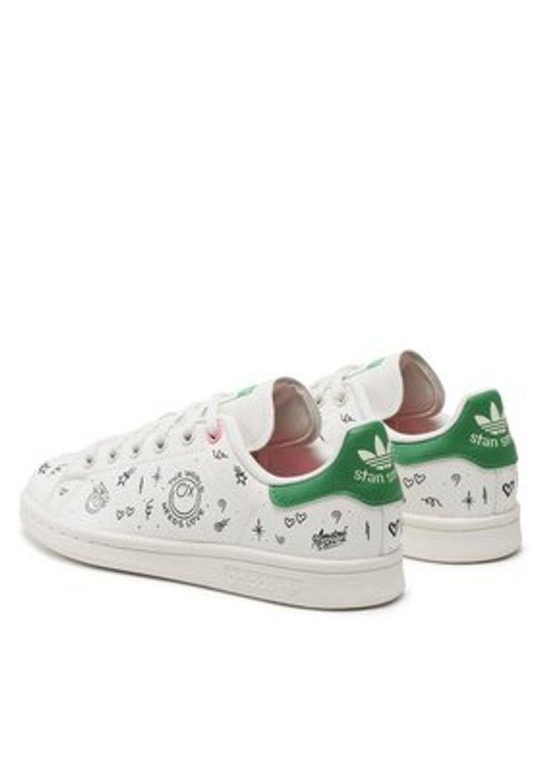 Adidas - adidas Sneakersy Stan Smith J GY1786 Biały. Kolor: biały. Materiał: skóra. Model: Adidas Stan Smith