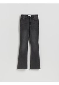 Reserved - Jeansy flare - szary. Kolor: szary