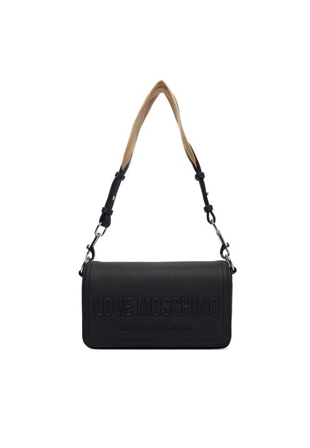 Love Moschino - LOVE MOSCHINO Torebka JC4046PP1OLE0000 Czarny. Kolor: czarny. Materiał: skórzane
