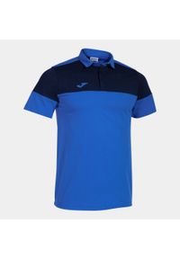 Polo Joma Crew V. Typ kołnierza: polo. Kolor: niebieski. Materiał: bawełna, materiał. Sport: piłka nożna #1