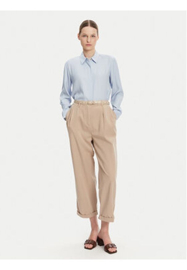 TOMMY HILFIGER - Tommy Hilfiger Koszula WW0WW44045 Błękitny Relaxed Fit. Kolor: niebieski. Materiał: wiskoza