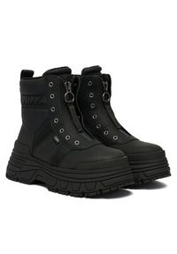 Buffalo Trzewiki Fusion Front Zip 1270130 Czarny. Kolor: czarny. Materiał: skóra #2