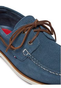 TOMMY HILFIGER - Tommy Hilfiger Półbuty FM0FM05387 Niebieski. Kolor: niebieski. Materiał: skóra, zamsz #6