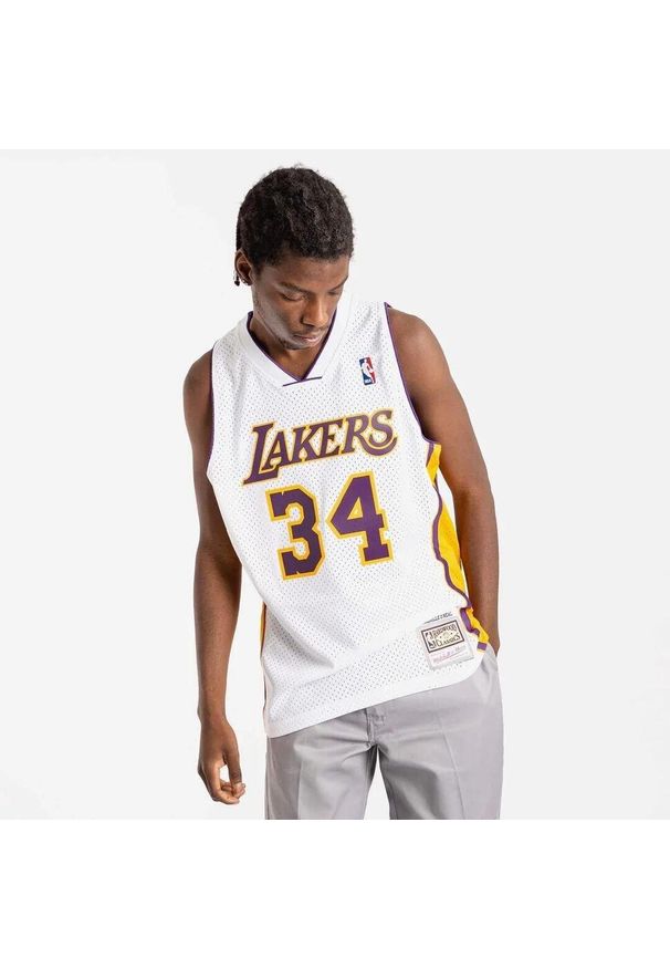 Koszulka do koszykówki męska Mitchell & Ness NBA Alternate Jersey Lakers 2002. Kolor: biały. Materiał: jersey. Sport: koszykówka