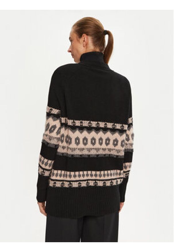 Marella Kardigan Jolly 2423346102 Czarny Relaxed Fit. Kolor: czarny. Materiał: wełna