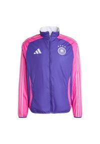 Adidas - Bluza Germany Anthem. Kolor: fioletowy, wielokolorowy, różowy, biały. Materiał: materiał