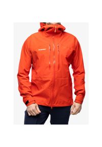 Kurtka z membraną męska Mammut Taiss HS Hooded Jacket. Kolor: czerwony