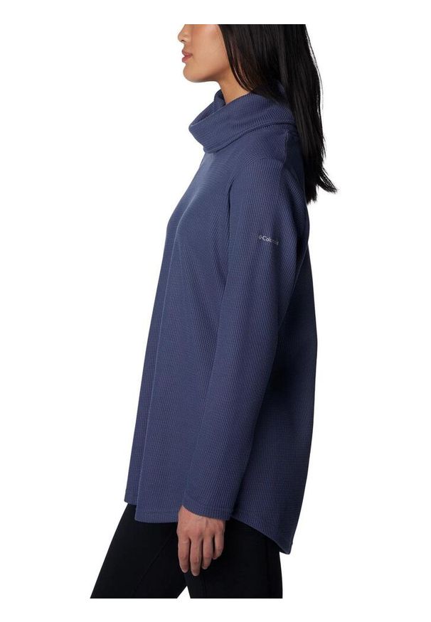 columbia - Bluza damska Columbia Holly Hideaway Waffle Cowl Neck. Typ kołnierza: kaptur. Kolor: niebieski. Materiał: materiał, syntetyk