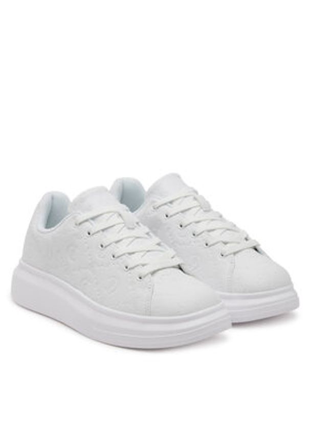 Just Cavalli Sneakersy 78RA3SB6 ZSC31 Biały. Kolor: biały. Materiał: skóra
