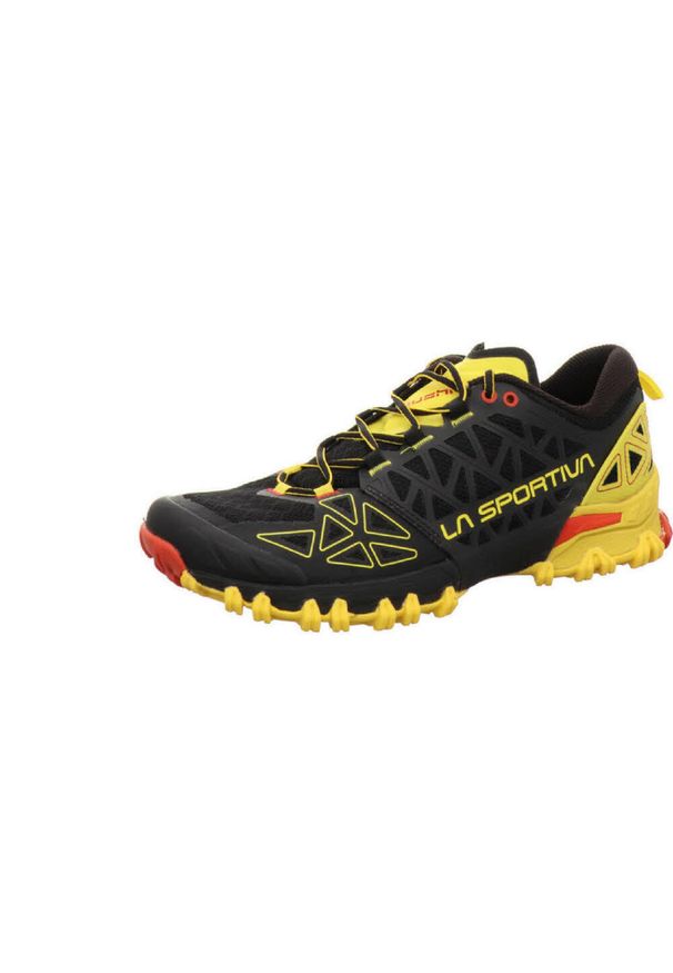 LA SPORTIVA - Buty do biegania męskie La Sportiva La Bushido Ii. Kolor: żółty, czarny, wielokolorowy. Materiał: materiał, syntetyk. Szerokość cholewki: normalna
