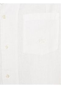 La Martina Koszula YMC025 TL319 Biały Regular Fit. Kolor: biały. Materiał: len #3