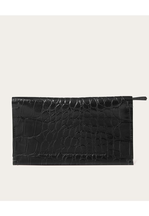 BALAGAN - Czarny portfel DASH CROC. Kolor: czarny