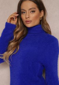 Renee - Granatowy Golf Wełniany Kedrindas. Typ kołnierza: golf. Kolor: niebieski. Materiał: wełna. Długość rękawa: długi rękaw. Długość: długie #4