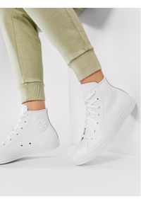Converse Trampki Ct A/S Lthr Hi 1T406 Biały. Kolor: biały. Materiał: skóra #1