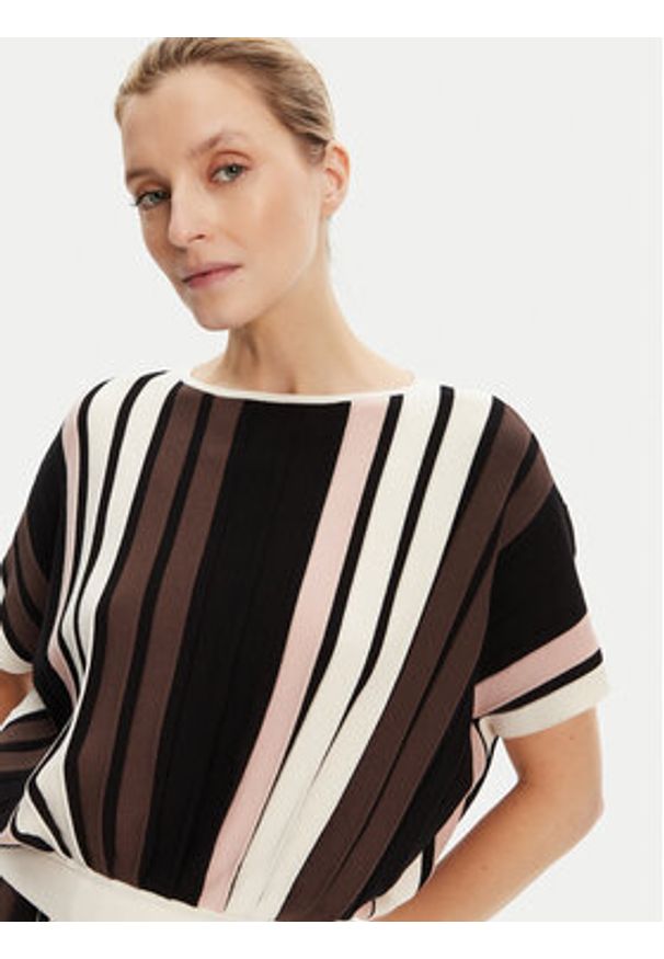 Weekend Max Mara Sweter Pegola 2525366101 Brązowy Regular Fit. Kolor: brązowy. Materiał: wiskoza