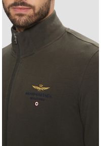 Aeronautica Militare - AERONAUTICA MILITARE Szarozielona bluza męska With Tricolor Insert. Kolor: zielony #4