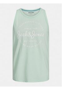 Jack & Jones - Jack&Jones Tank top Jjforest 12248622 Turkusowy Standard Fit. Kolor: turkusowy. Materiał: syntetyk, bawełna #6